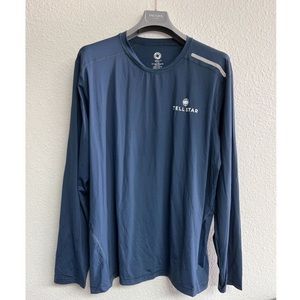 NWT Mens Bloq UV Jet Set Long Sleeve Midnight Blue Water Swim T Shirt UPF 50 XXL